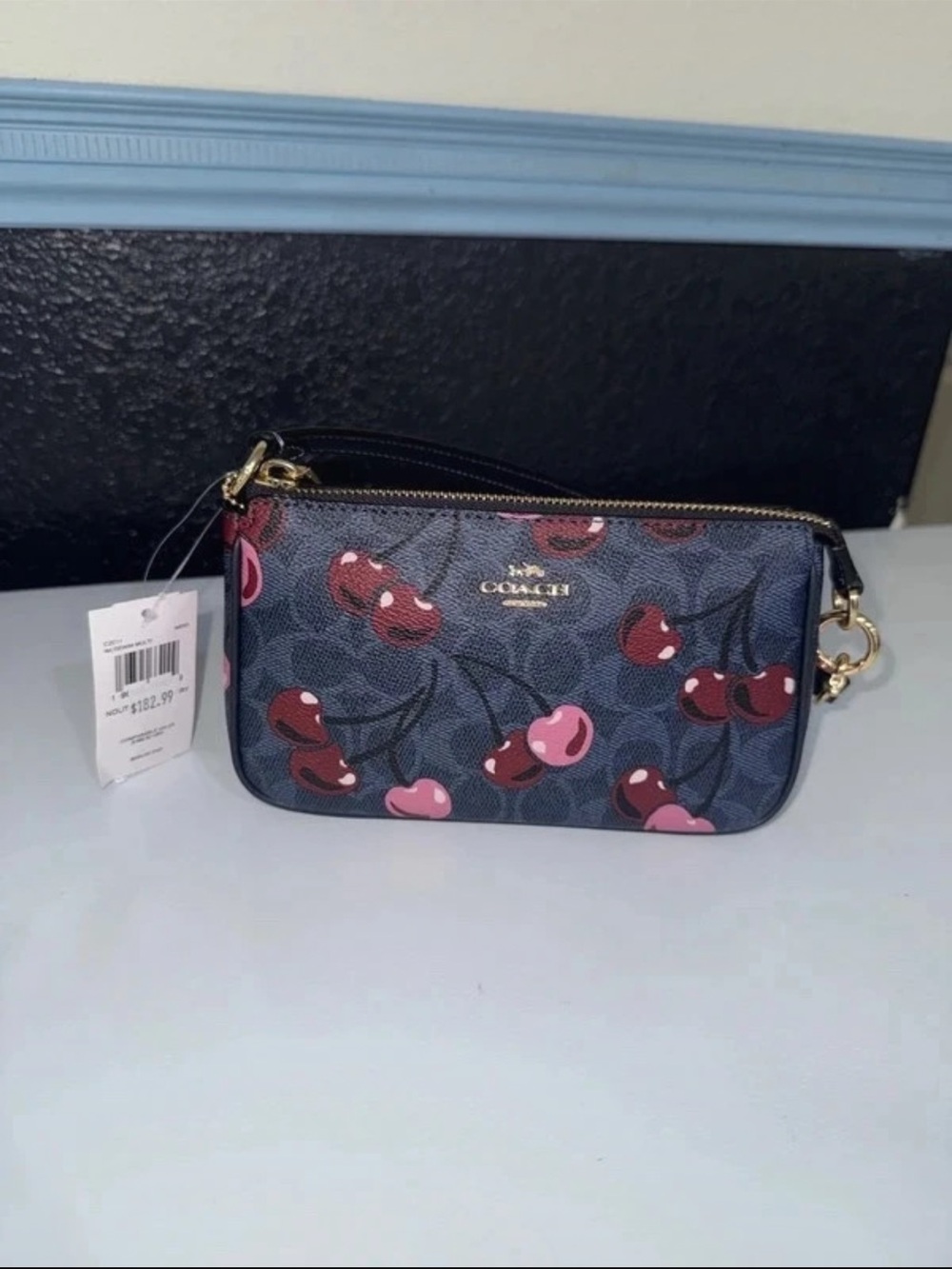 NEW Coach Nolita 19 Signature Cherry